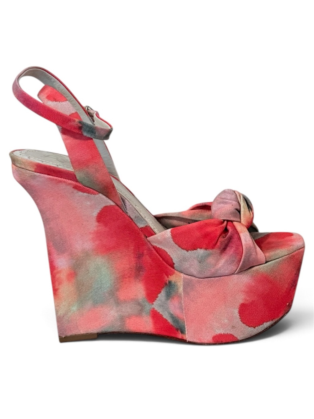 Alice + Olivia Tie-Dye Platform Wedge Sandals Size 39.5